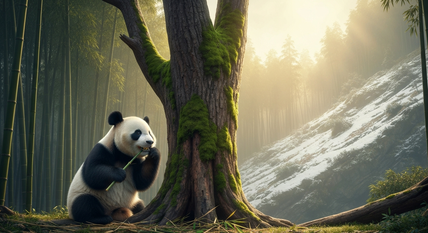 Solitaire et secret : comment le panda organise son territoire et signe sa présence