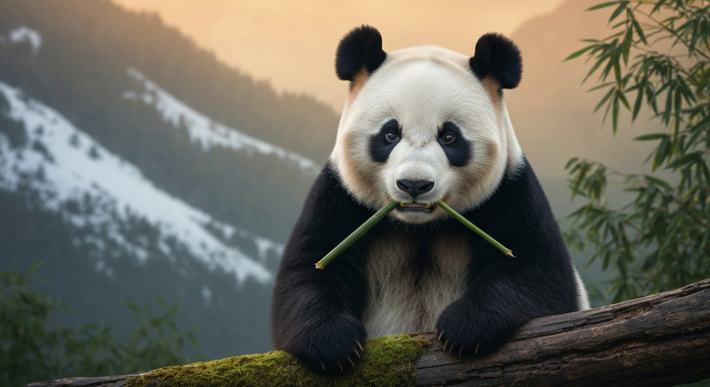 Le grand panda : portrait d'un géant façonné par le bambou