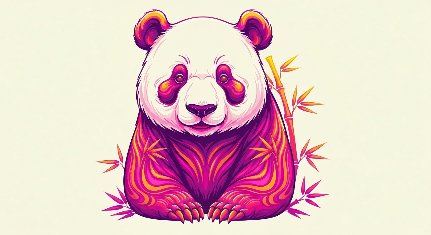 Quand le panda investit la rue et les galeries : histoire, symboles et esthétique psychédélique