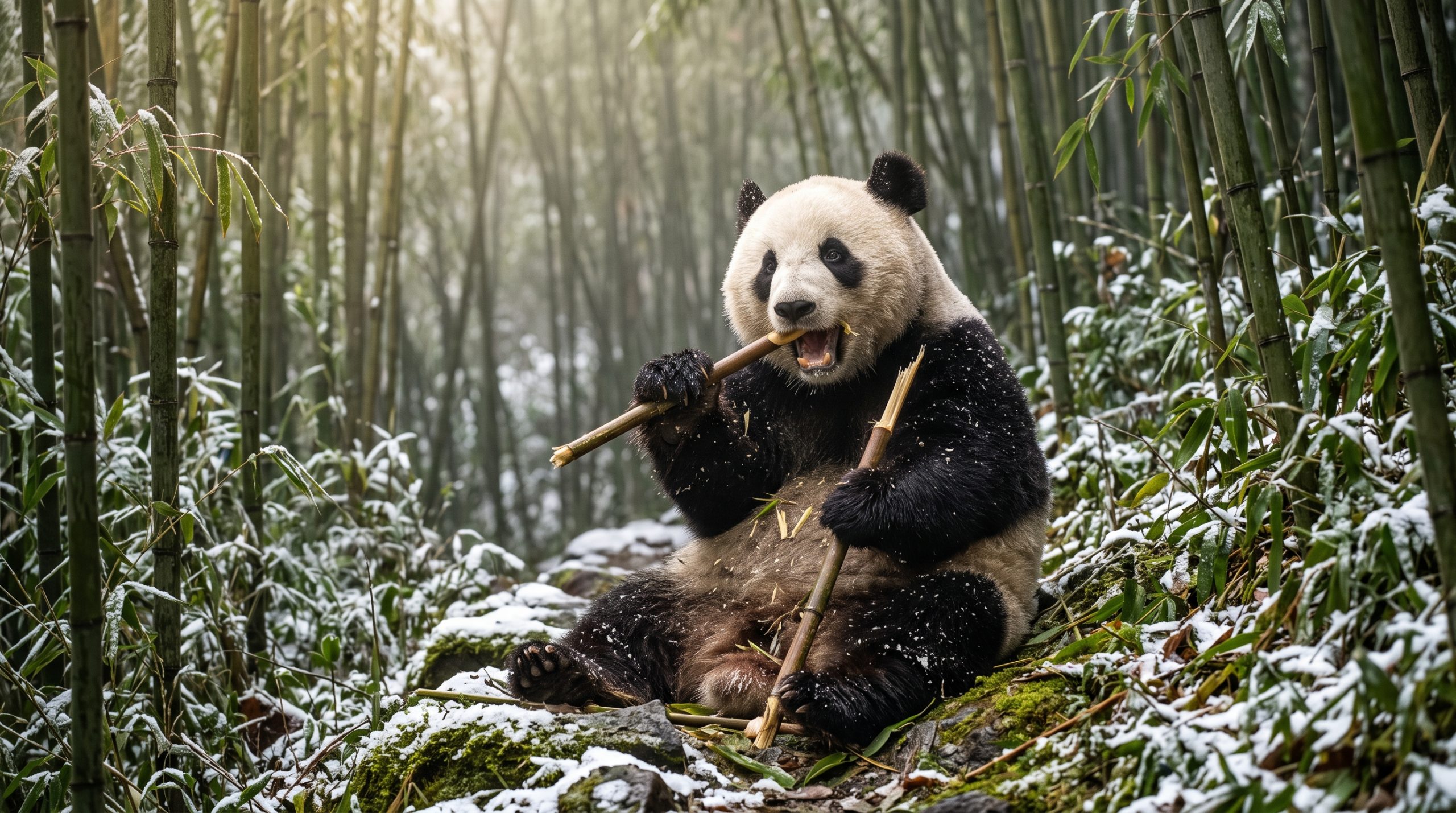 Comment les dents du panda se sont transformées en véritables usines à mâcher