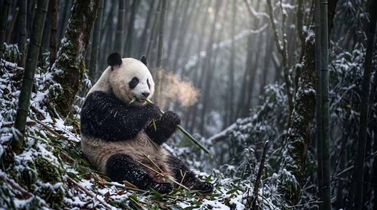 Un estomac de carnivore, un régime de bambou : comment le panda fait le grand écart