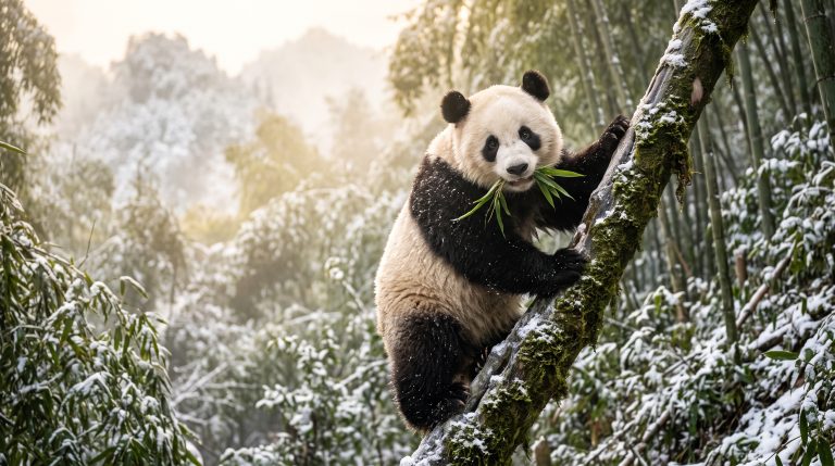Griffes du grand panda : entre grimpe agile et défense silencieuse